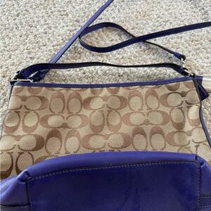 Dual strap coach purse